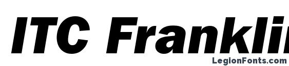 ITC Franklin Gothic LT Heavy Italic Font
