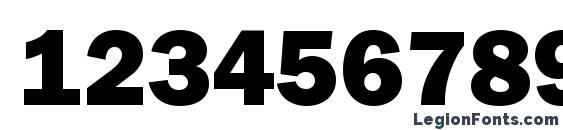 ITC Franklin Gothic LT Heavy Font, Number Fonts