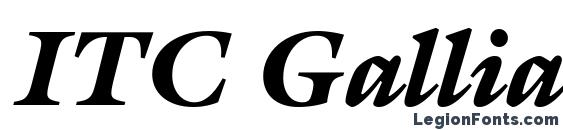 ITC Galliard LT Black Italic Font
