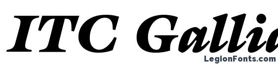 ITC Galliard LT Ultra Italic Font