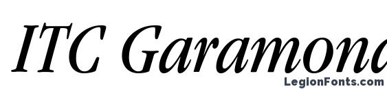 ITC Garamond LT Book Condensed Italic Font
