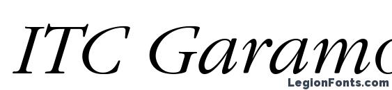 ITC Garamond LT Light Italic Font