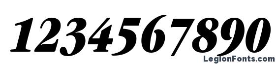 ITC Garamond LT Ultra Condensed Italic Font, Number Fonts