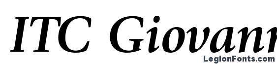 ITC Giovanni LT Bold Italic Font