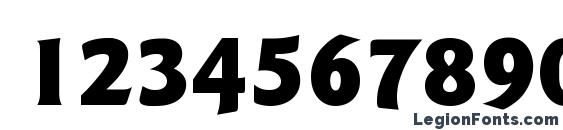 ITC Goudy Sans LT Black Font, Number Fonts