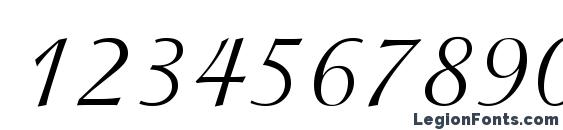 ITC Isadora Regular Font, Number Fonts