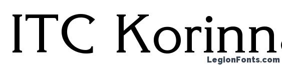 шрифт ITC Korinna LT Regular, бесплатный шрифт ITC Korinna LT Regular, предварительный просмотр шрифта ITC Korinna LT Regular
