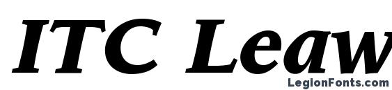 ITC Leawood LT Black Italic Font