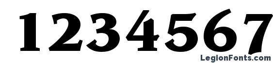 ITC Leawood LT Black Font, Number Fonts