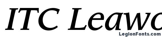 ITC Leawood LT Medium Italic font, free ITC Leawood LT Medium Italic font, preview ITC Leawood LT Medium Italic font