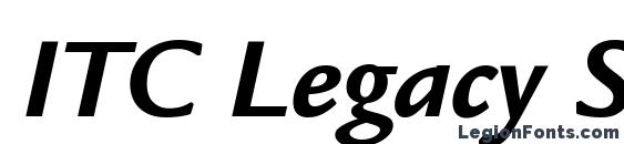 Шрифт ITC Legacy Sans LT Bold Italic