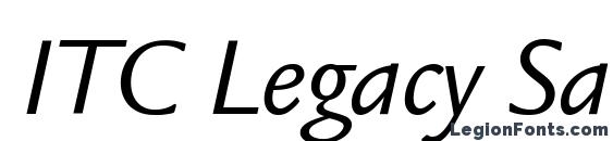 ITC Legacy Sans LT Book Italic Font