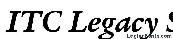 ITC Legacy Serif LT Bold Italic Font