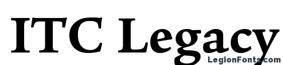 ITC Legacy Serif LT Bold Font