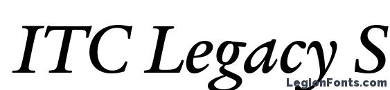 ITC Legacy Serif LT Medium Italic Font