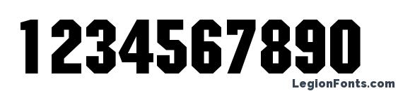 ITC Machine LT Medium Font, Number Fonts