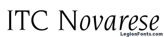 ITC Novarese LT Book Italic Font