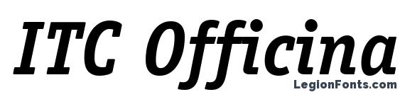 ITC Officina Serif LT Bold Italic Font