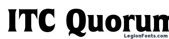 ITC Quorum LT Black font, free ITC Quorum LT Black font, preview ITC Quorum LT Black font