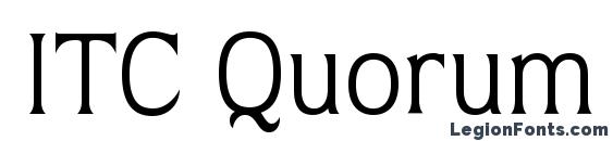 ITC Quorum LT Book font, free ITC Quorum LT Book font, preview ITC Quorum LT Book font