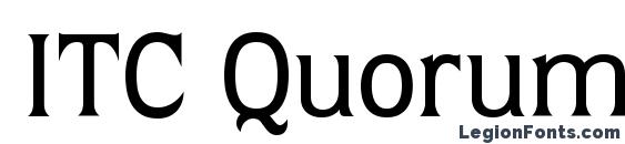 ITC Quorum LT Medium Font