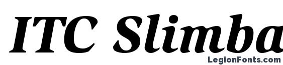 ITC Slimbach LT Black Italic Font