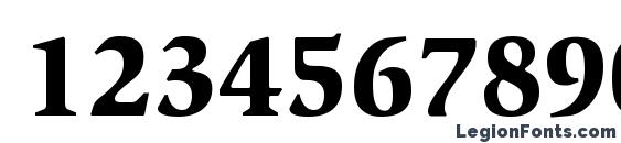 ITC Slimbach LT Black Font, Number Fonts