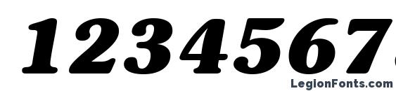 ITC Souvenir LT Bold Italic Font, Number Fonts