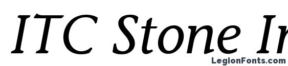 шрифт ITC Stone Informal LT Italic, бесплатный шрифт ITC Stone Informal LT Italic, предварительный просмотр шрифта ITC Stone Informal LT Italic