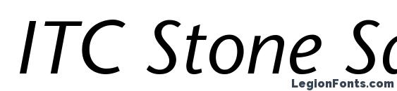 ITC Stone Sans LT Italic Font