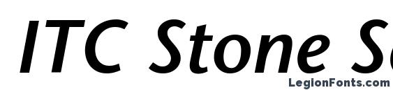 ITC Stone Sans LT Semibold Italic font, free ITC Stone Sans LT Semibold Italic font, preview ITC Stone Sans LT Semibold Italic font