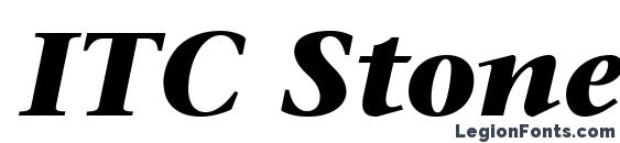 ITC Stone Serif LT Bold Italic Font