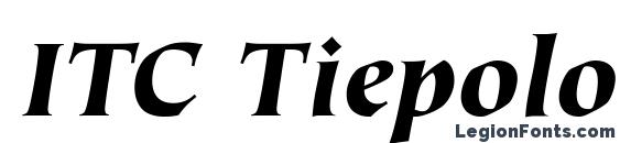 Шрифт ITC Tiepolo LT Black Italic