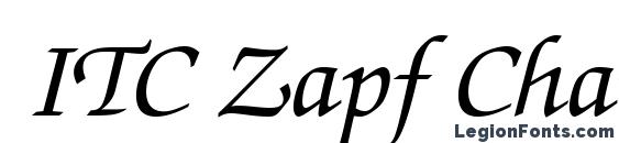 ITC Zapf Chancery Нежирный Курсив Font
