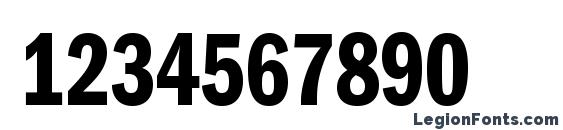 ITCFranklinGothicStd DmCp Font, Number Fonts