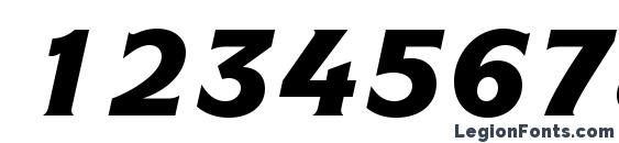 ITCSymbolStd BlackItalic Font, Number Fonts