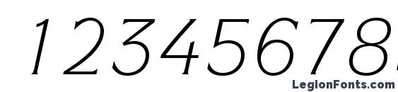 ITCSymbolStd BookItalic Font, Number Fonts