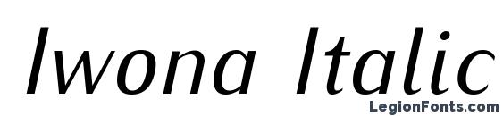 Iwona Italic Font