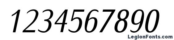 IwonaCond Italic Font, Number Fonts