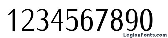 IwonaCond Regular Font, Number Fonts