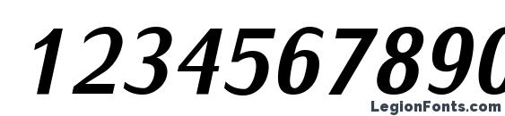 IwonaCondHeavy Italic Font, Number Fonts