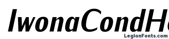 IwonaCondHeavy Italic Font