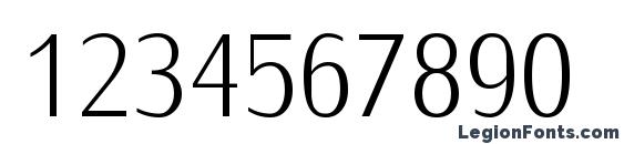 IwonaCondLight Regular Font, Number Fonts