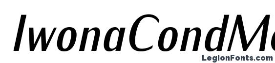 IwonaCondMedium Italic Font