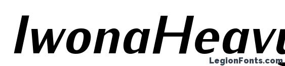 IwonaHeavy Italic Font, Bold Fonts