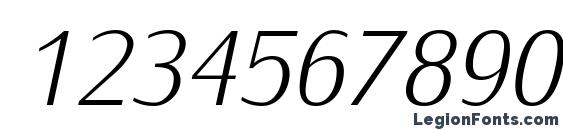 IwonaLight Italic Font, Number Fonts