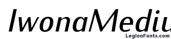 IwonaMedium Italic font, free IwonaMedium Italic font, preview IwonaMedium Italic font