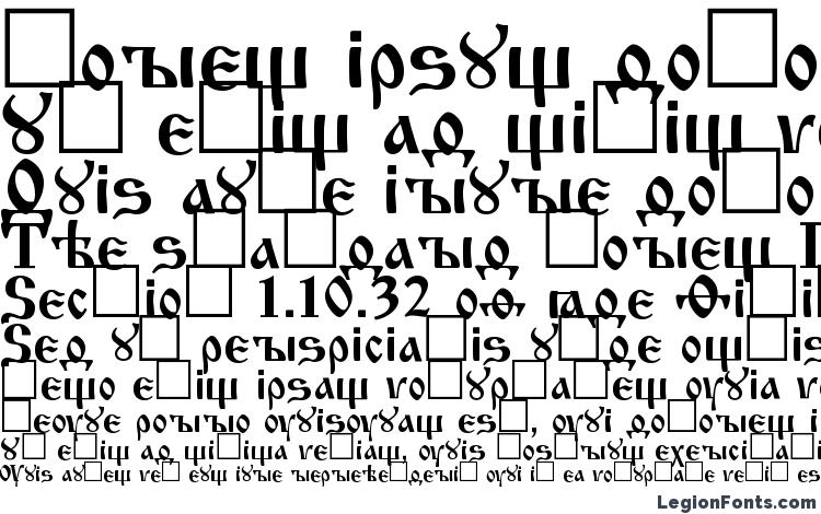 specimens Izhitsactt regular font, sample Izhitsactt regular font, an example of writing Izhitsactt regular font, review Izhitsactt regular font, preview Izhitsactt regular font, Izhitsactt regular font