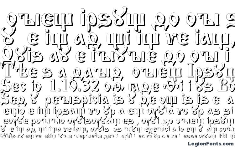 specimens Izhitsashadowc font, sample Izhitsashadowc font, an example of writing Izhitsashadowc font, review Izhitsashadowc font, preview Izhitsashadowc font, Izhitsashadowc font