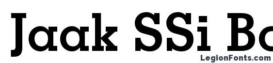 Jaak SSi Bold Font